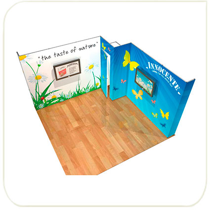 EXPOFRAME - Лучший бюджетный конструктор для застройки выставочных площадей - можно устанавливать стенды любых размеров и конфигураций