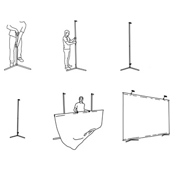 возможно состыковывать несколько стендов в ряд.
Можно использовать панорамные экспозиции, соединяя стенды между собой