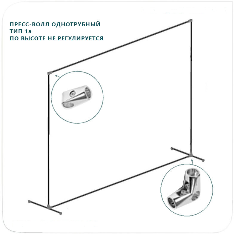 Однотрубный джокерный пресс-волл тип 1а (не регулируется по высоте)