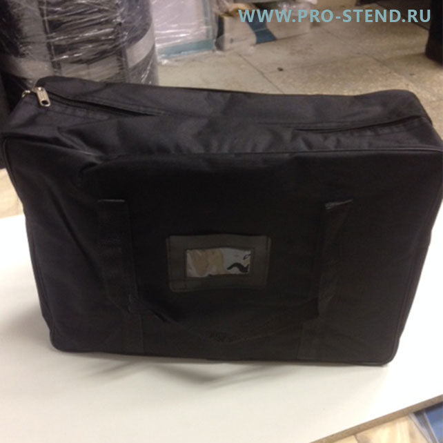 буклетница с акриловыми карманами формата А3 и А4, в сумке
Буклетница Alucase А3 в черной сумке.