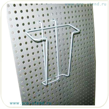 На брошюрную стойку Парус можно закрепить ящички и карманы, визитницы и крючки, вешала и полки в любой комбинации.