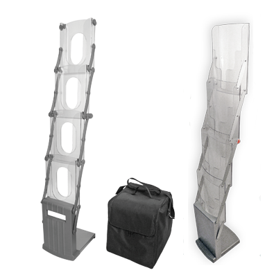 Буклетница K-System K6 / Cascade и Cascade Wood, с прозрачными карманами А4