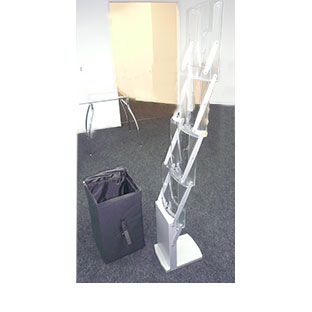 Буклетница K-System K6 / Cascade, складная, с акриловыми прозрачными карманами формата А4