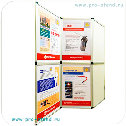 Планшетный стенд Foldup
Fold-up стенд 3х2 секции