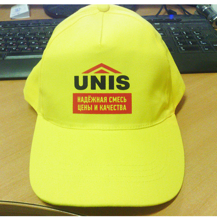  нанесение логотипов на бейсболки - термотрансфер