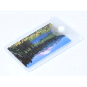 силиконовый прозрачный чехольчик для флешки в виде карты