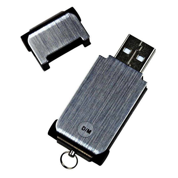 Стильная металлическая флешка под гравировку.
