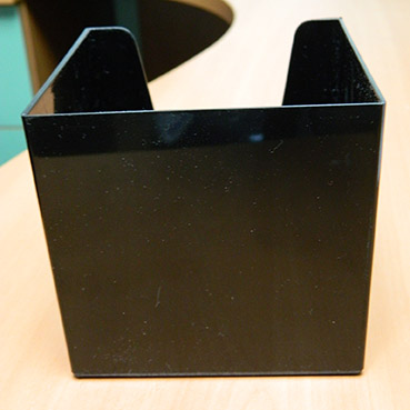 Кубарик черный непрозрачный, 9*9*9 см.