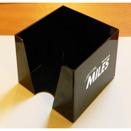 Кубарик черный непрозрачный, 9*9*9 см. с тампопечатью серебром