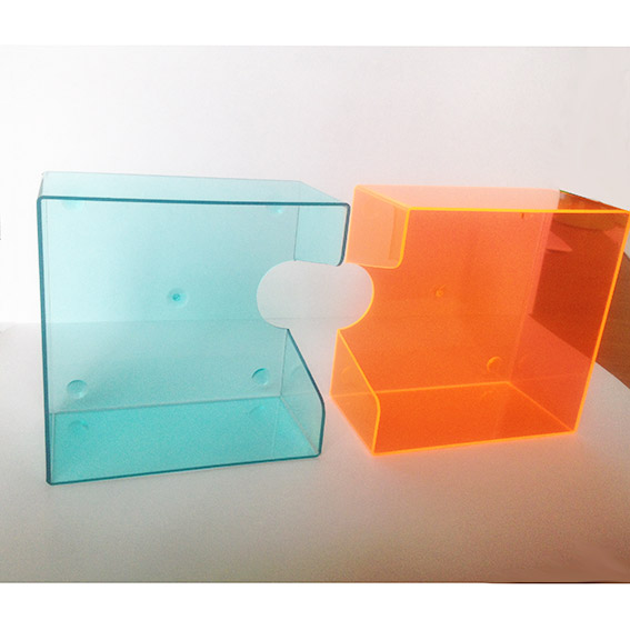 Кубарик прозрачный цветной тонированный