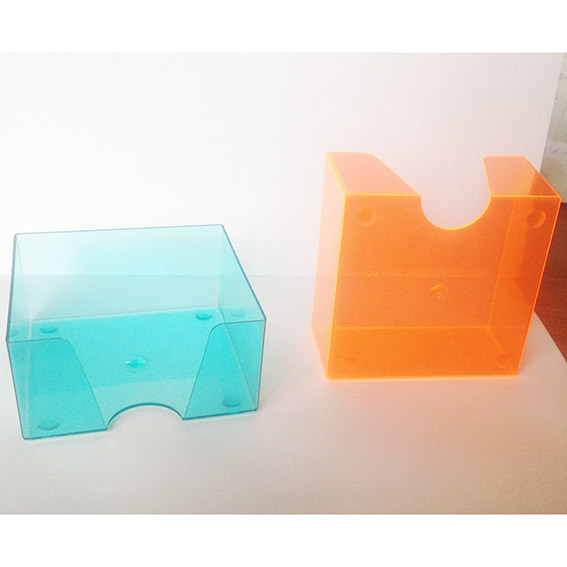Кубарик прозрачный цветной тонированный, 9*9 см.