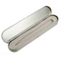  подарочная упаковка №4 в виде пенала для флешки-ручки, металл, серебро