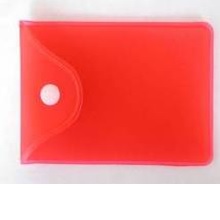 Упаковка 6: пластиковые (силиконовые) кармашки для флешек-кредиток/визиток, разных цветов