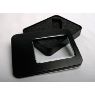 №8 Металлическая оранжевая коробка с прозрачным окном