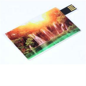 Флешка-кредитка с полноцветной печатью с одной или с двух сторон