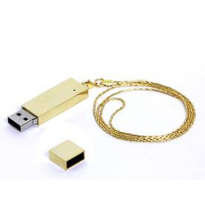 Золотистая флешка отлично подойдет как фон для вашей рекламы.