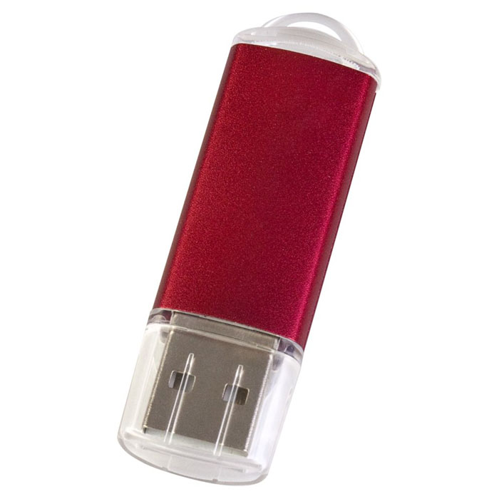 Стильная бордовая флешка.