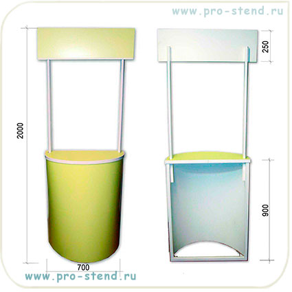 Промостойка пластиковая недорогая облегченная модель