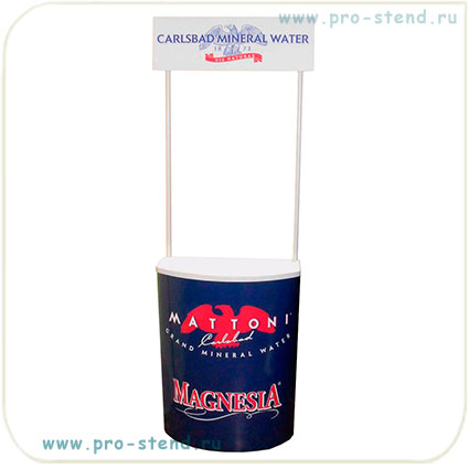 промостойка пластиковая с полкой