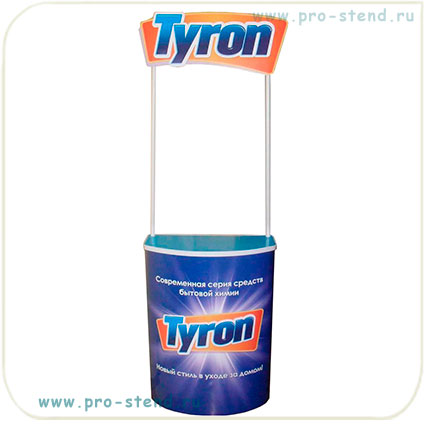 промостойка пластиковая с фигурным фризом