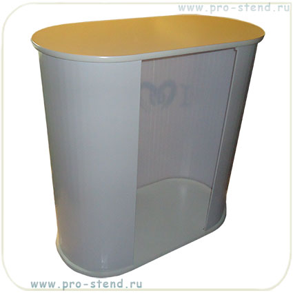 промостойка Овал столешница ЛДСП, простой монтаж, не требующий навыков и инструментов