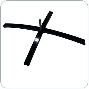  черная металлическая крестовина для флага