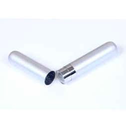  Упаковка №3 в виде тубуса для флешки-ручки, цвет: серебро, металл