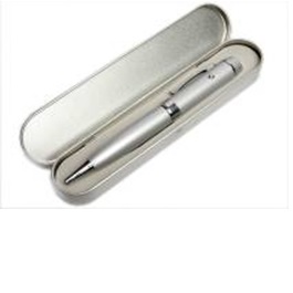  подарочная упаковка №4 в виде пенала для флешки-ручки, металл, серебро