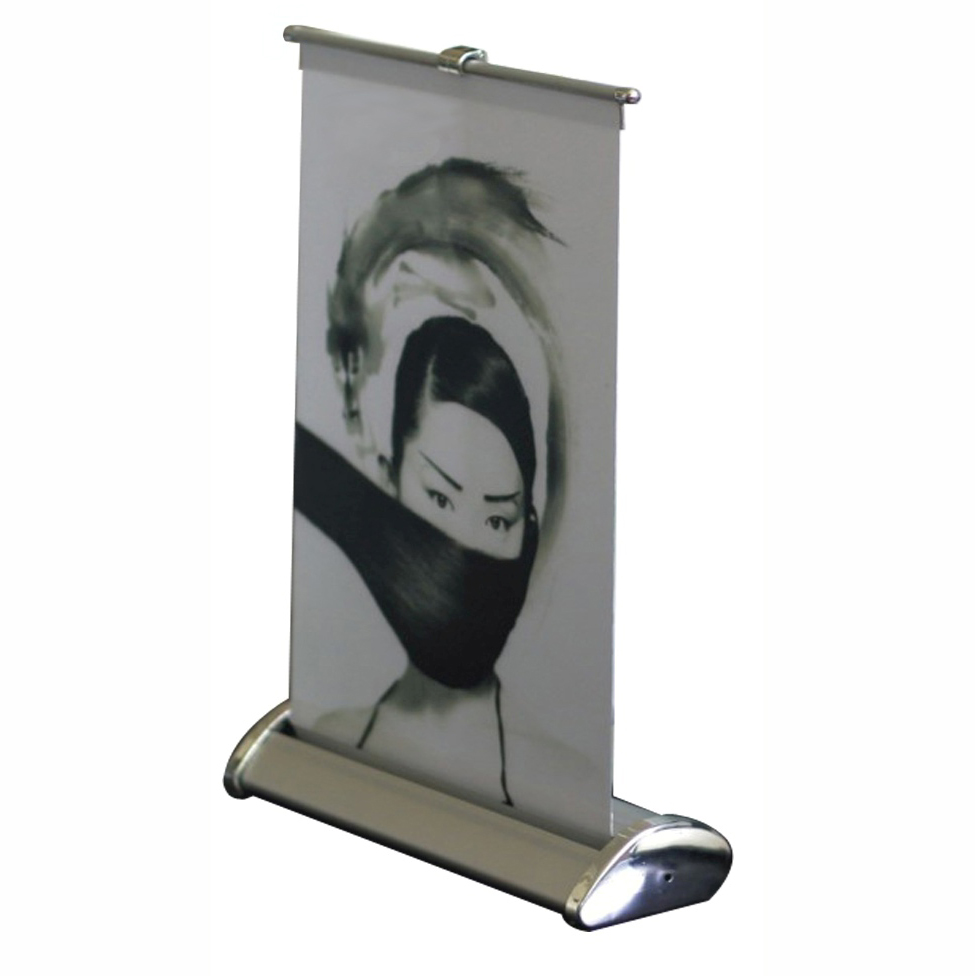 Компактный и легкий настольный стенд для витрины, прилавка, информационной стойки.