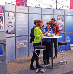 Планшетный рекламный рамочный стенд Foldup