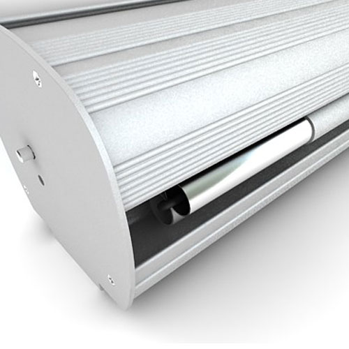 Материал корпуса стенда - алюминий, цвет - серебристый.